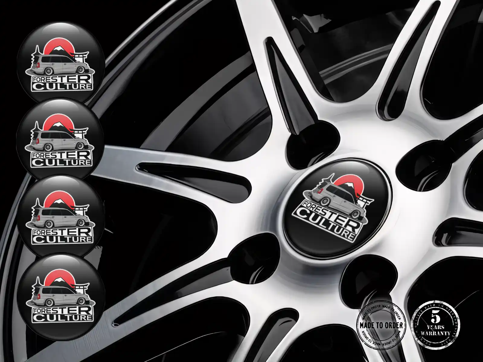 Subaru Calcomanías de Ruedas Custom Prisma Drift Marca
